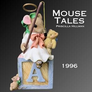 1996 Mouse Tales Hillman Angels We Have Heard on High Christmas Figurine Enesco